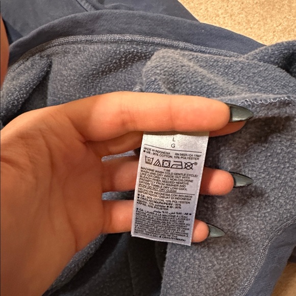 Old Navy Blue Quarter Zip Crewneck Front Pocket - Picture 5 of 5